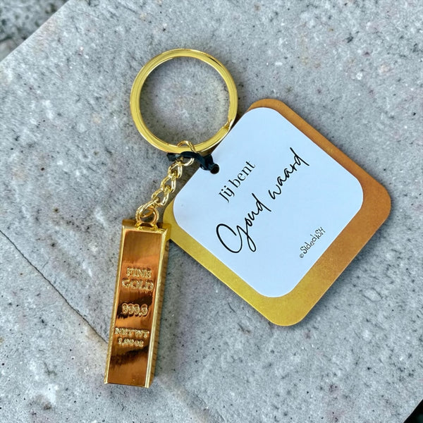 Goud Waard Sleutelhanger