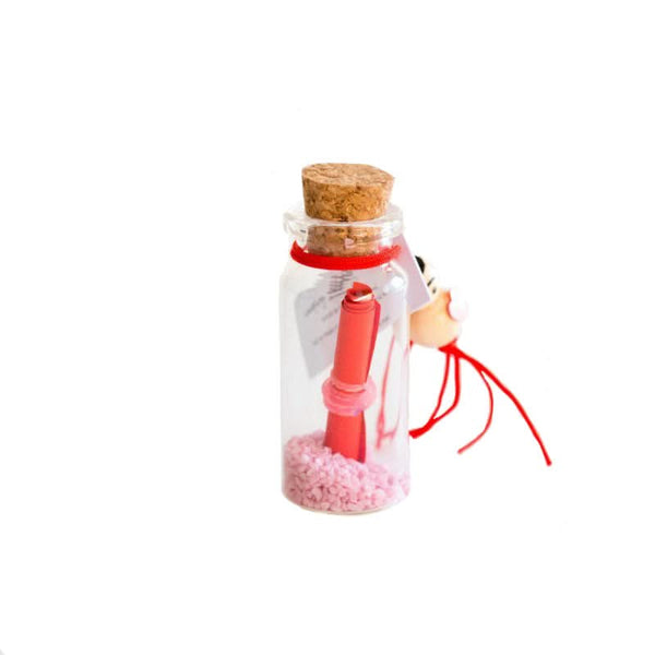 Bouteille de souhaits d'amour