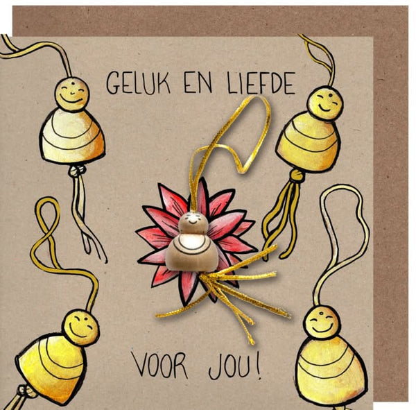 Carte de voeux Bouddha kraft