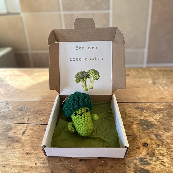 Doosje broc-coolie sleutelhanger