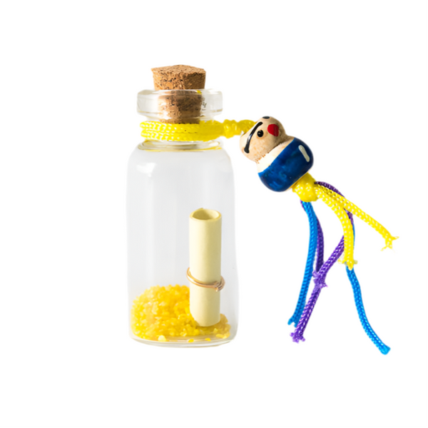 Mini Wensflesje geel