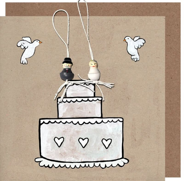 Wenskaart trouwen kraft