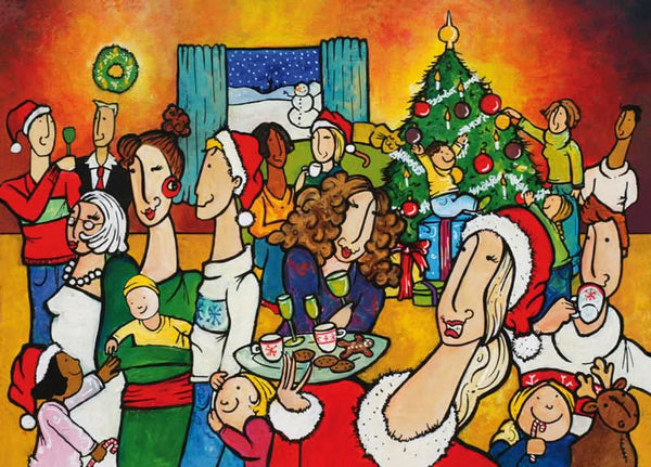 Kerst ansichtkaart kerstfeest