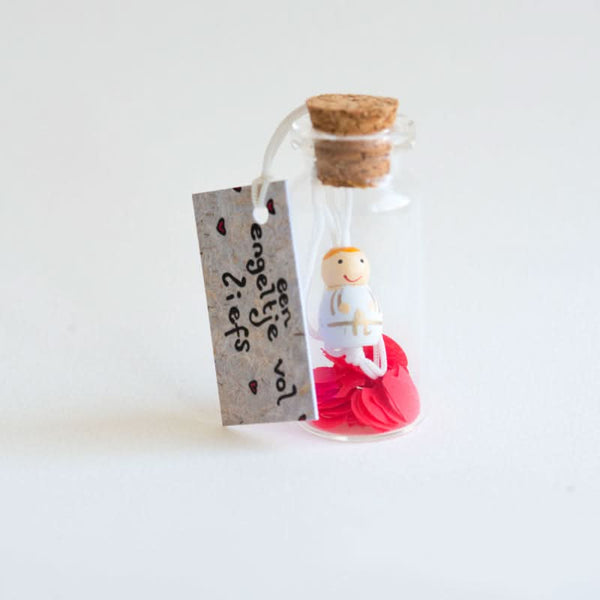 Geluksflesjes Liefdesengel sidedish shop