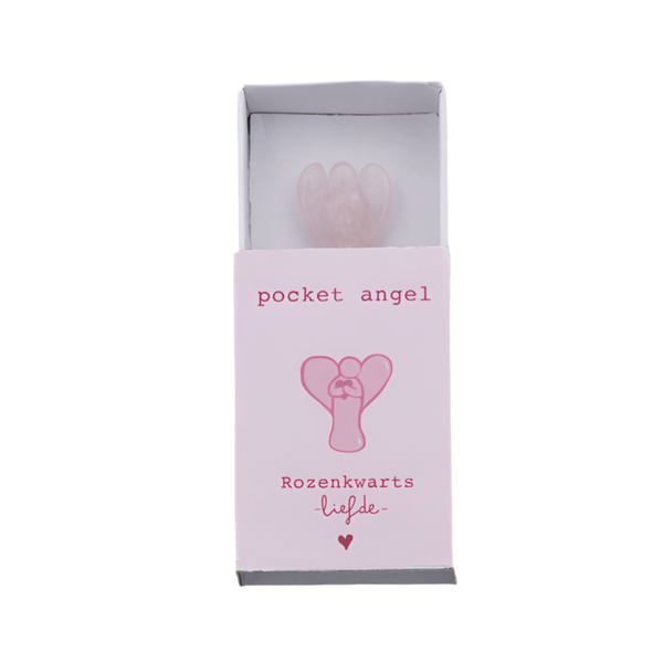 Pocket angel Rozenkwarts