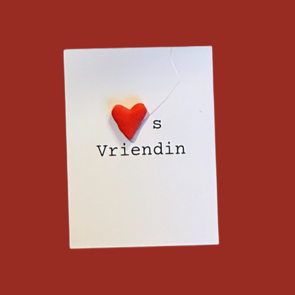 Cadeau kaartje hartsvriendin