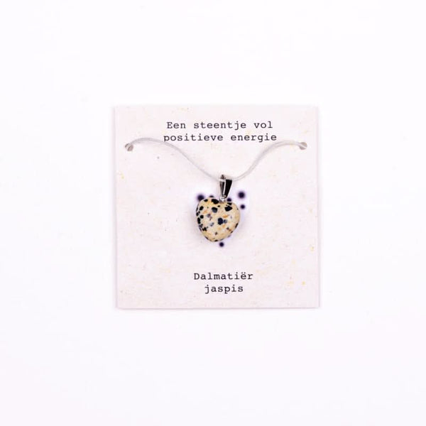 Steentje vol positieve energie- Dalmatiër jaspis