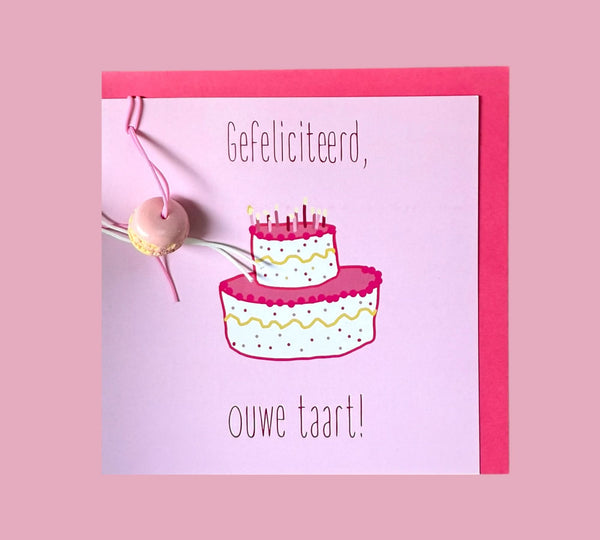 Wenskaart ouwe taart