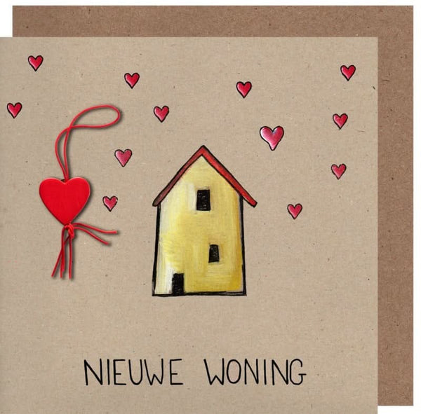 Wenskaart kraft nieuwe woning