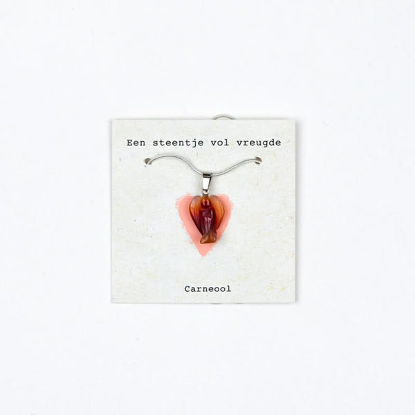 Engel ketting Carneool