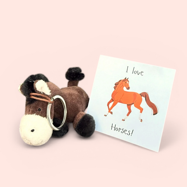 Sleutelhanger paardje i love horses