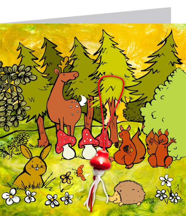 Carte porte-bonheur : Forêt