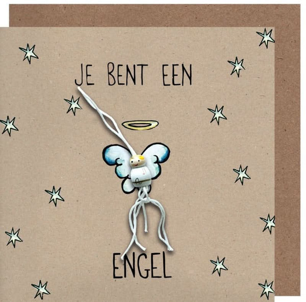 Wenskaart je bent een engel kraft