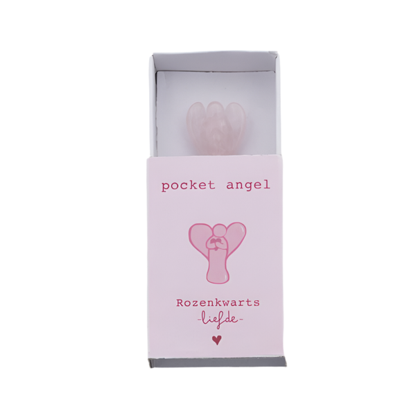 Pocket angel Rozenkwarts