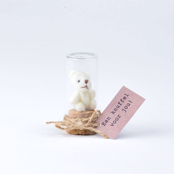 Beer een knuffel voor jou wit!