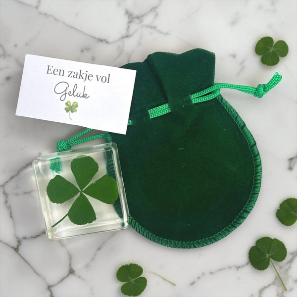 Zakje vol geluk klaver