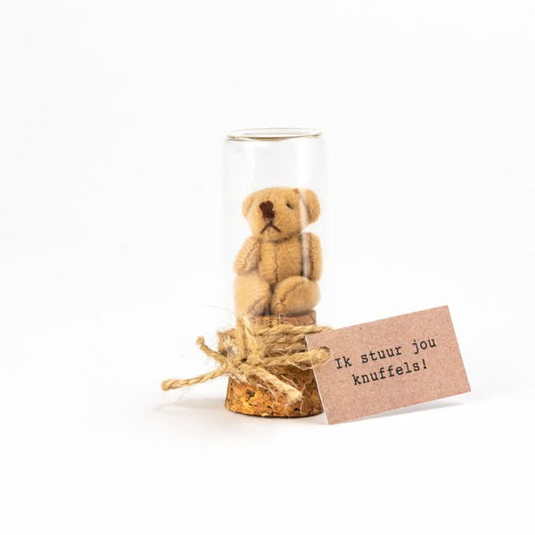 Beer ik stuur jou knuffels bruin
