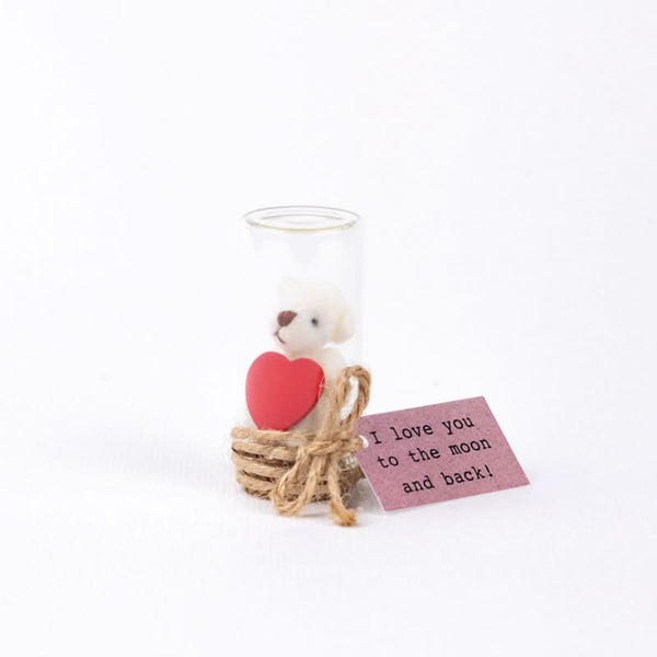 Beer flesje moon and back