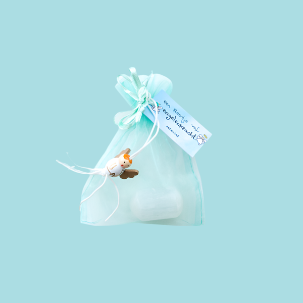 Seleniet engelenkracht knuffelsteen