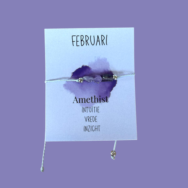 Maandarmband Februari