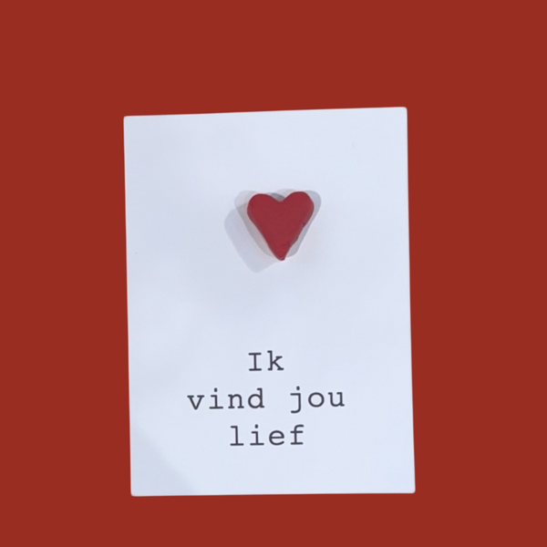 Cadeau kaartje ik vind jou lief