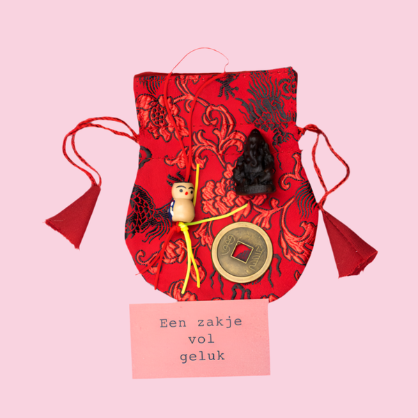 Zakje geluk klein Boeddha