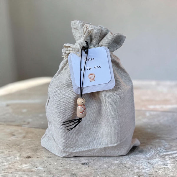 Kraamcadeautje Autootje Vos Houten Baby Speeltje