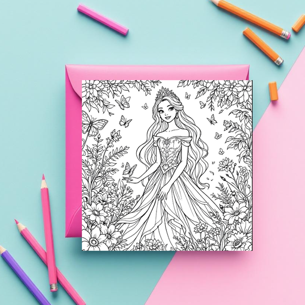 Inkleur kaart prinses