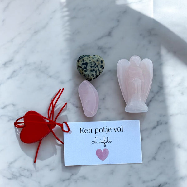 Potje liefde engel Rozenkwarts