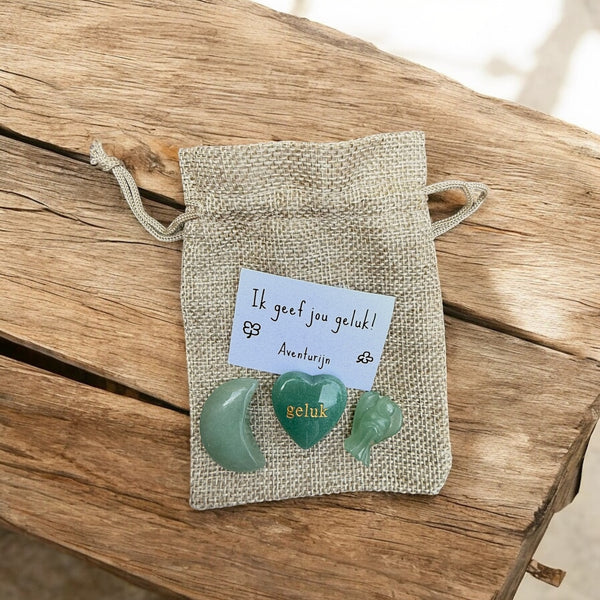 Zakje geluk hart-engel-maan