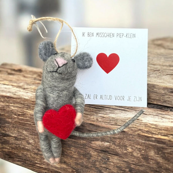 Vilten muis ik ben misschien piep-klein