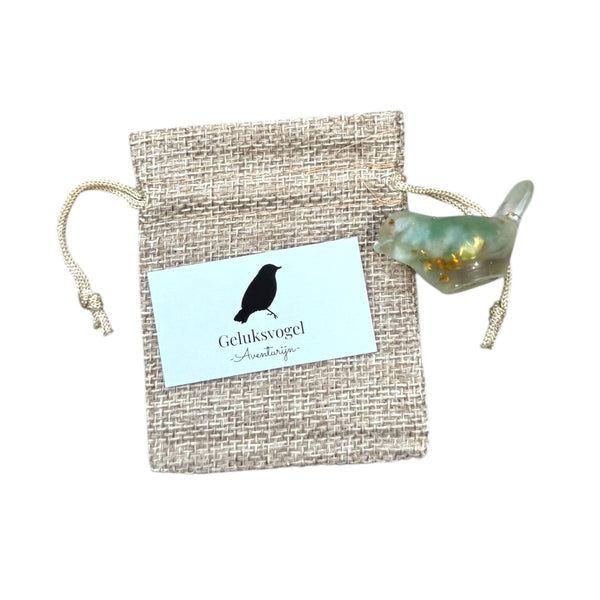 Geluksvogel Aventurijn en goudsnippers