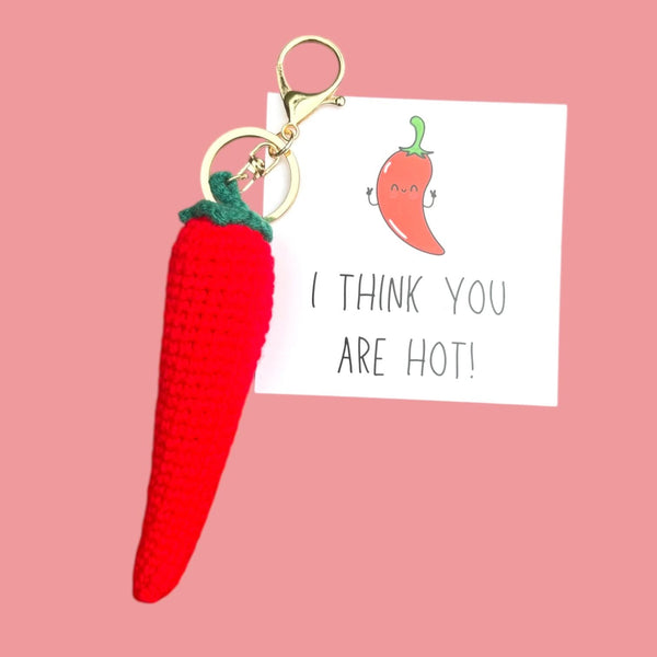 Sleutelhanger gehaakt hot!