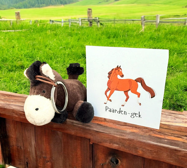 Sleutelhanger paardje paardengek
