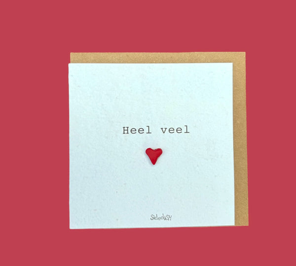 Wenskaart hart veel liefs