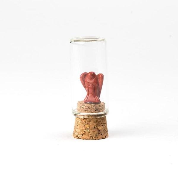 Ange plein de pouvoir d'ancrage -Jaspe rouge- sans carte