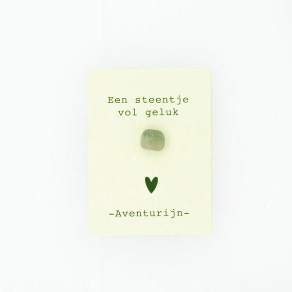 Cadeau kaartje Aventurijn
