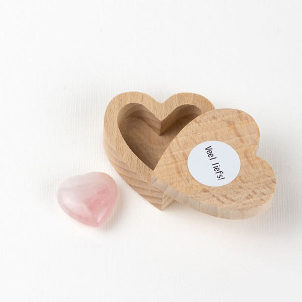 Hartendoosje rozenkwarts