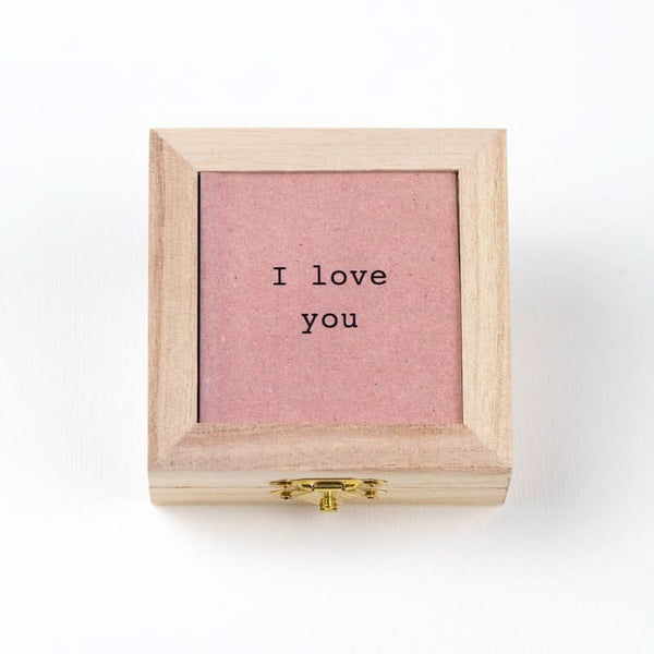 Beer in houten doosje love you