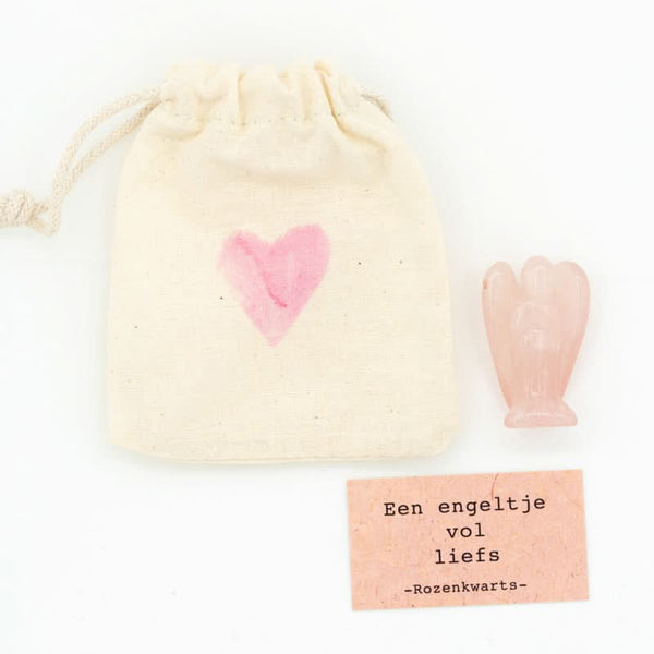 Beschermengel vol liefs Rozenkwarts