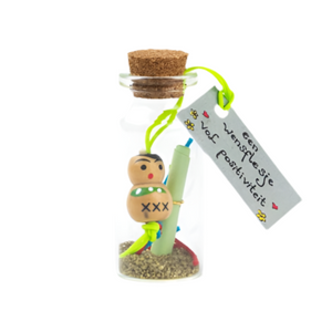 Wensflesje positief briefje