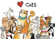 Katten ansichtkaart