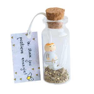 Geluskflesje positieve energie sidedish-shop.nl