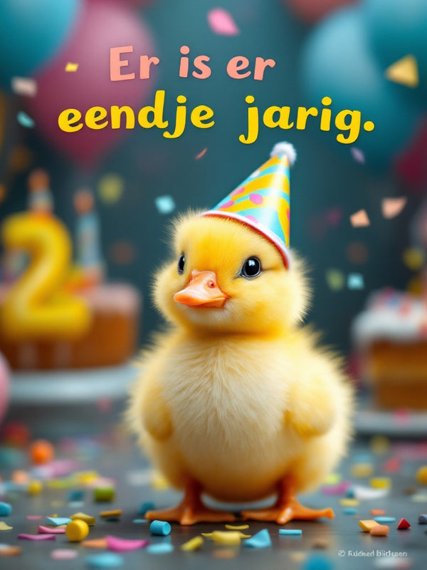 Giga eendje jarig