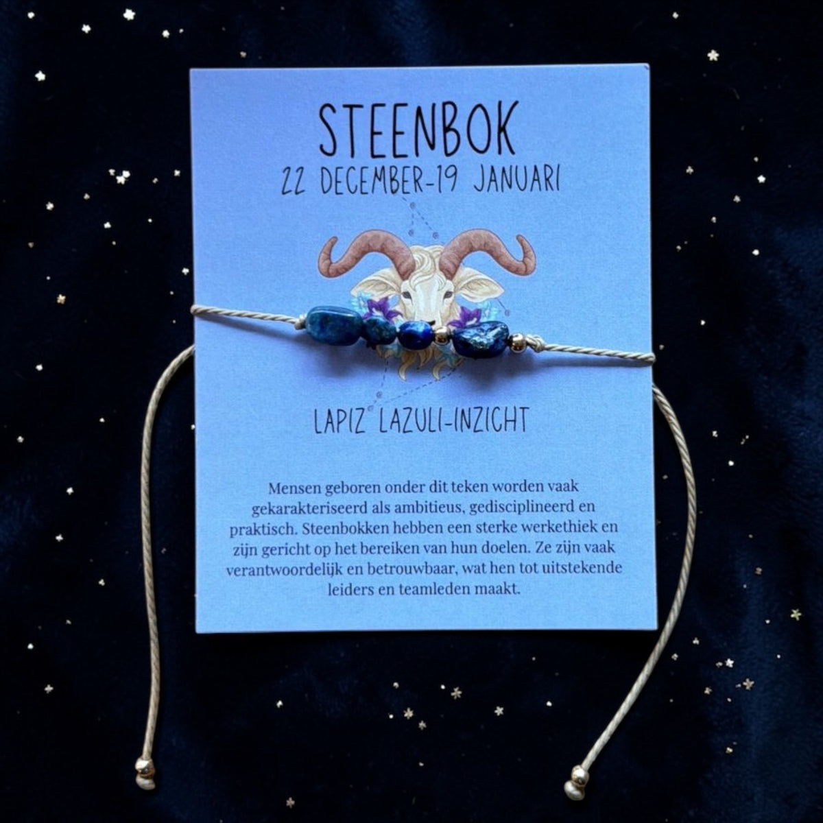 Sterrenbeeld armband steenbok