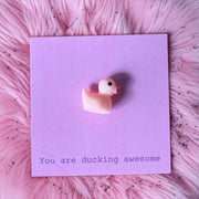 Cadeau kaartje ducking awesome