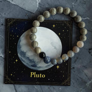 Planeten Armband Pluto 19mm | Rookkwarts & Botswana Agaat