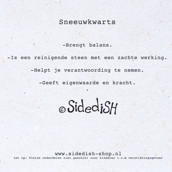 Edelsteen kaart Sneeuwkwarts