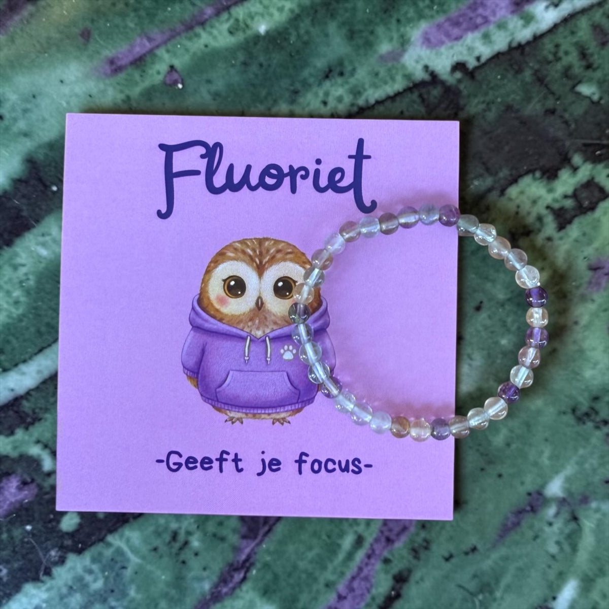 Kinderarmband Fluoriet – Geeft Jou Focus
