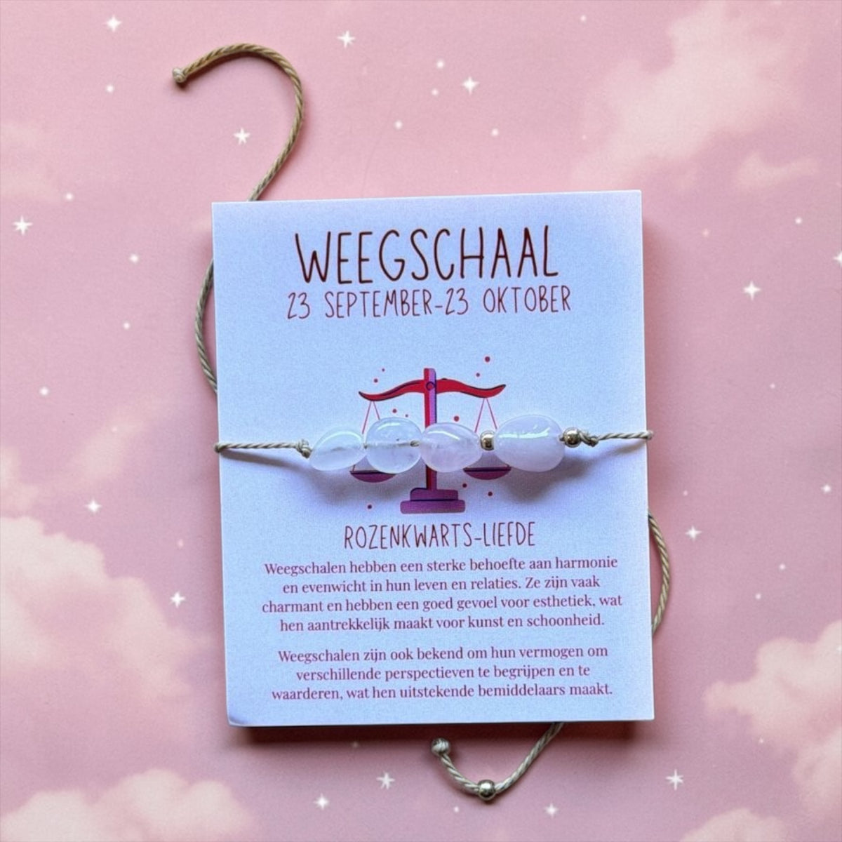 Sterrenbeeld armband weegschaal